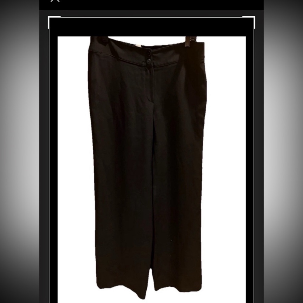Armani Collezioni Black Wide-Leg Dress Pants Women’s Size 44 (US 8)